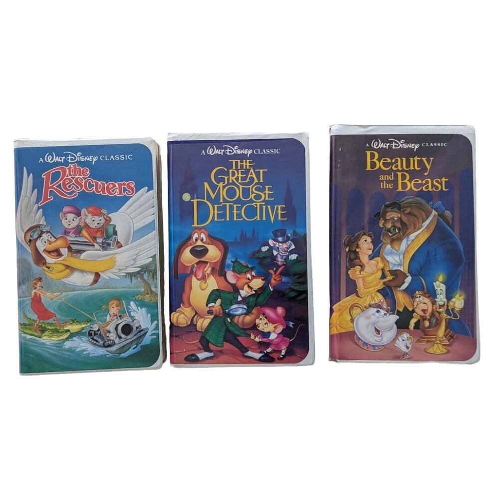 Disney Black Diamond Collection VHS Tape Lot of 3 Vintage Rare